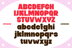 BEARO Font uppercase and lowercase characters