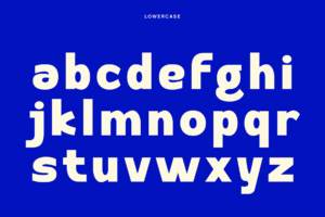 Sokochi Font lowercase alphabet character specimen