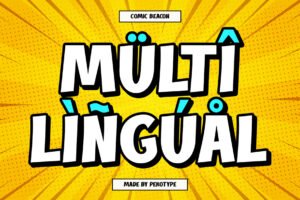 COMIC BEACON Font multilingual character support