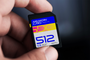 Psionic Font digital memory card product photography