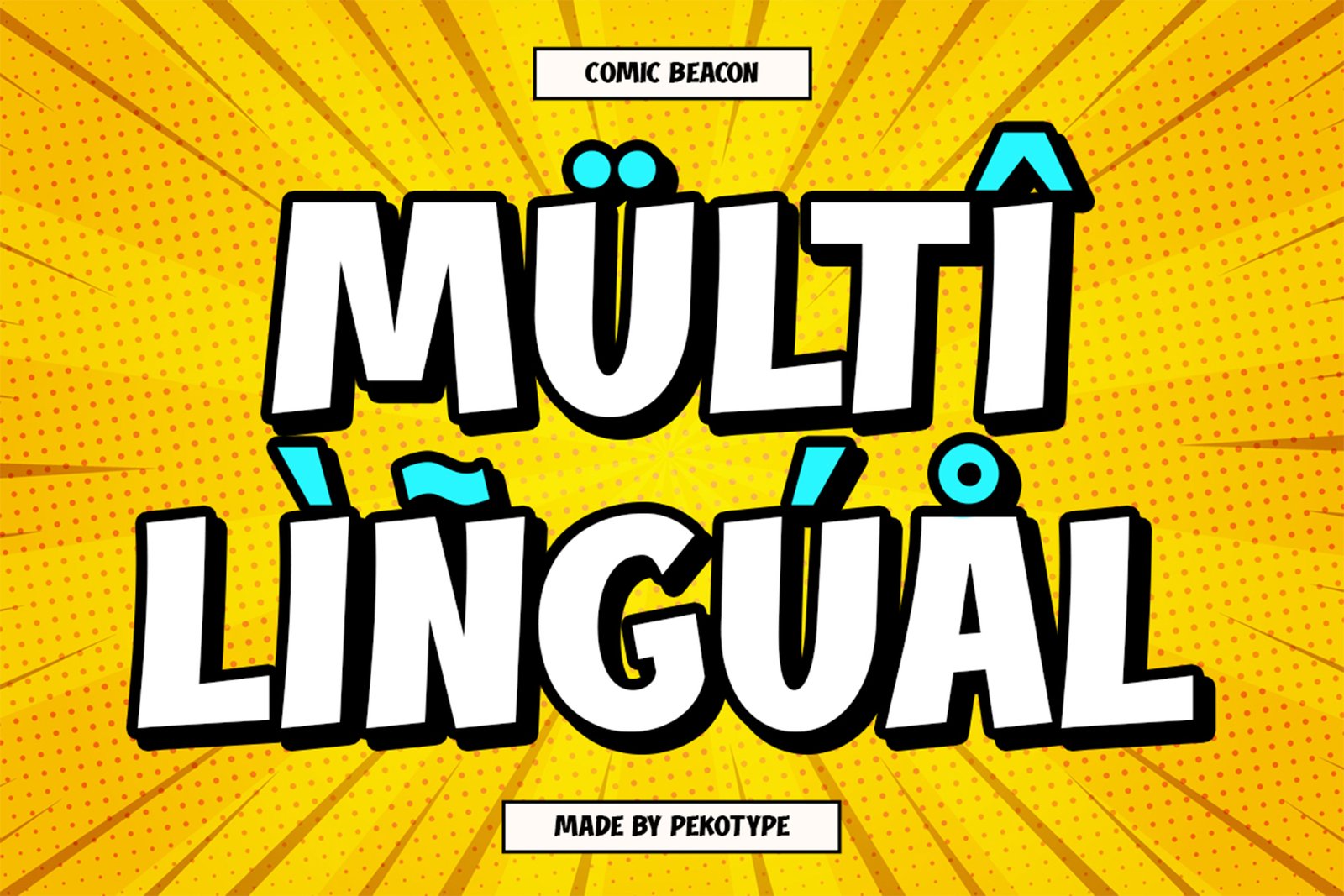 COMIC BEACON Font multilingual character support