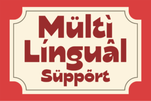 OAKLA Font multilingual character support