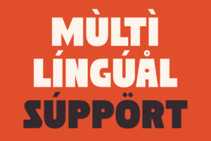 MAERO Font multilingual character support