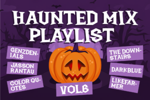 Wicked Night Font Haunted Mix Playlist Halloween artwork