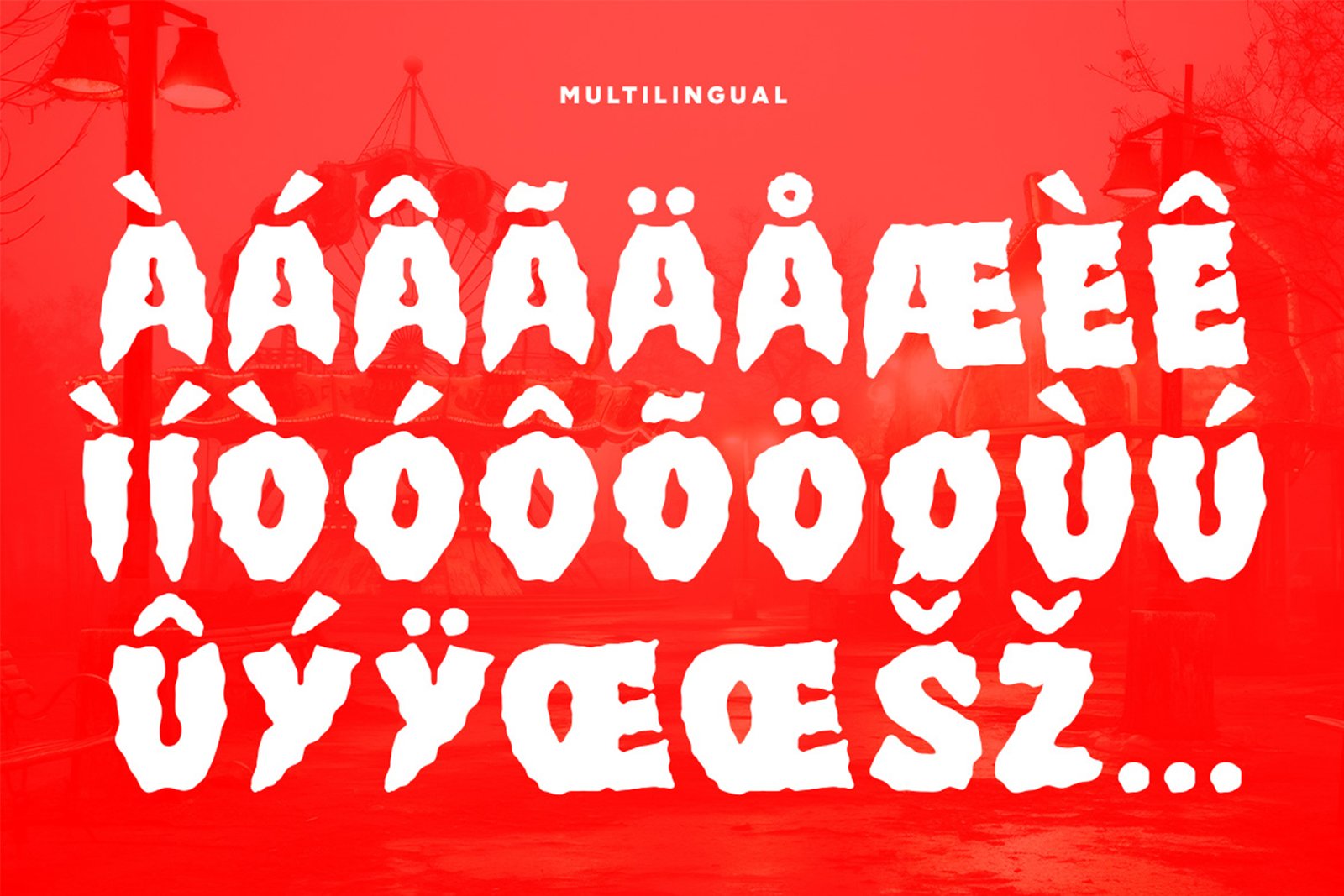 GHOST BASTER Font multilingual support
