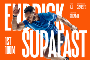 Hornset Font professional football player graphics