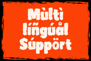 WITCH BLADE Font multilingual support