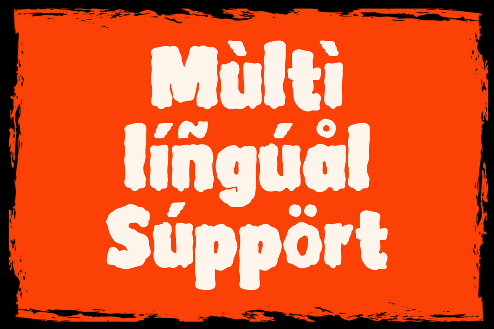WITCH BLADE Font multilingual support