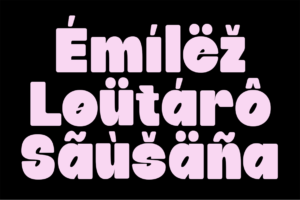 BEARO Font multilingual character support