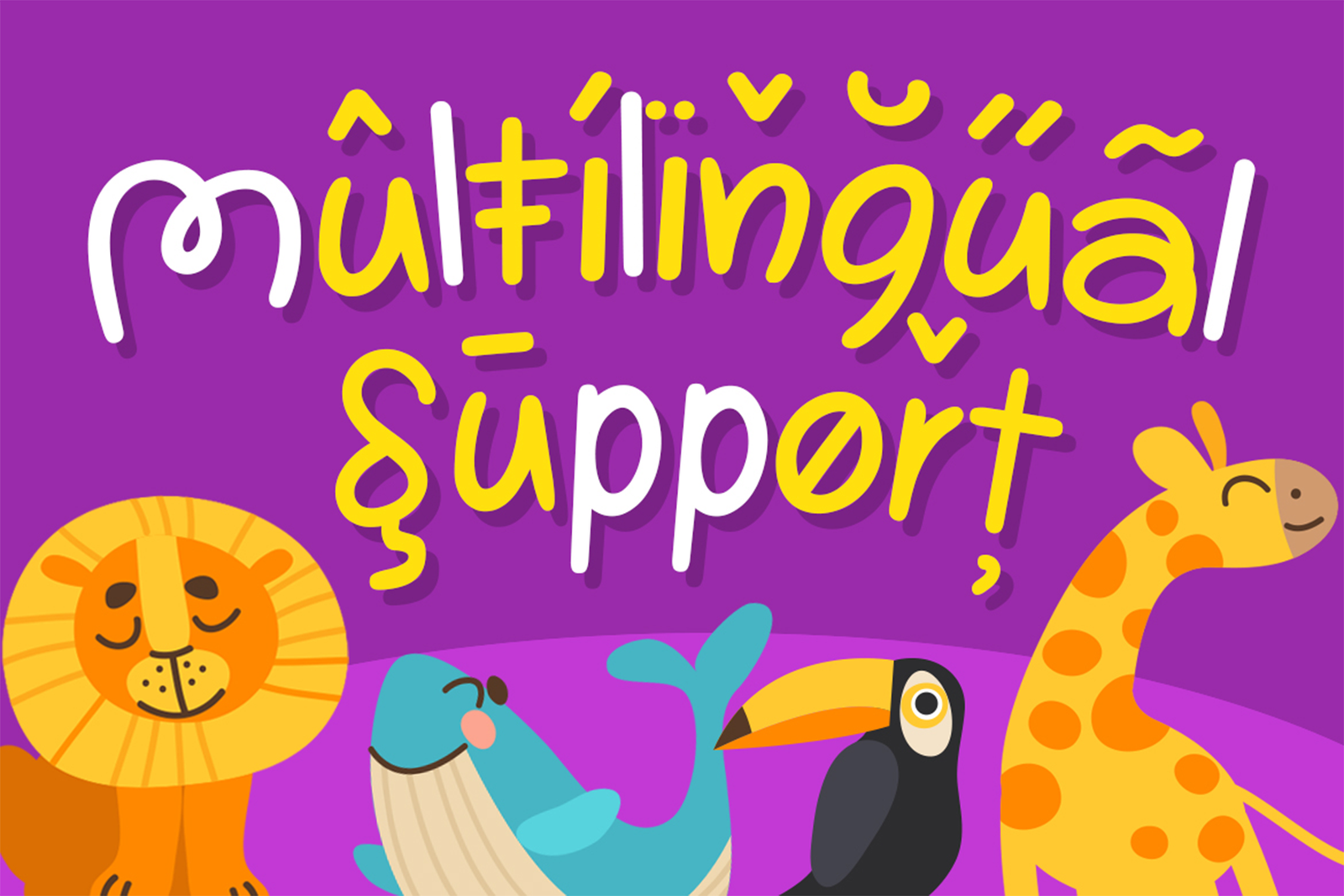 DYOLANAN Font multilingual character support