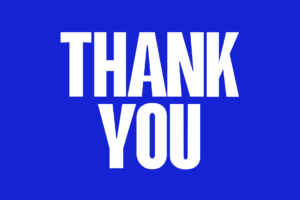 HAKOBI Font Thank You typography composition