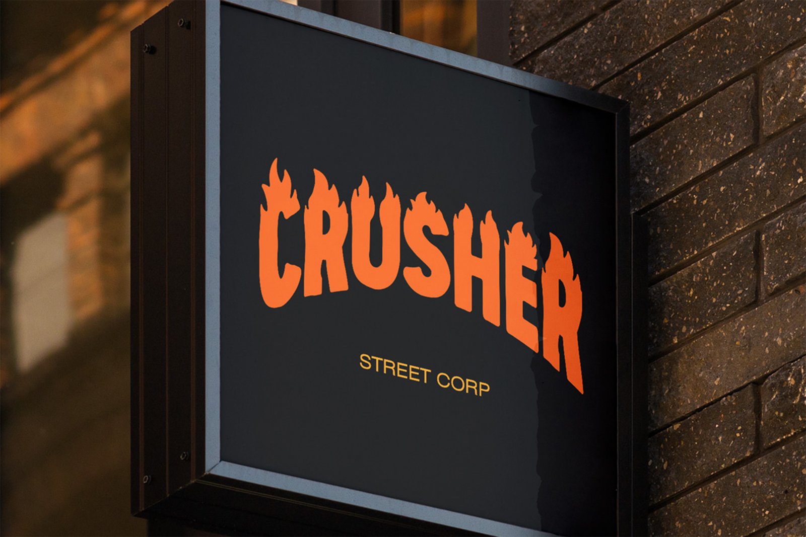 FIREFOLK Font Crusher streetwear signage