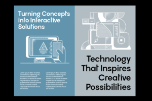 VIREON interactive technology brochure design