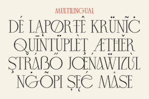 Mikaelo Font multilingual character support preview