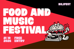 BEARO Font food and music festival poster