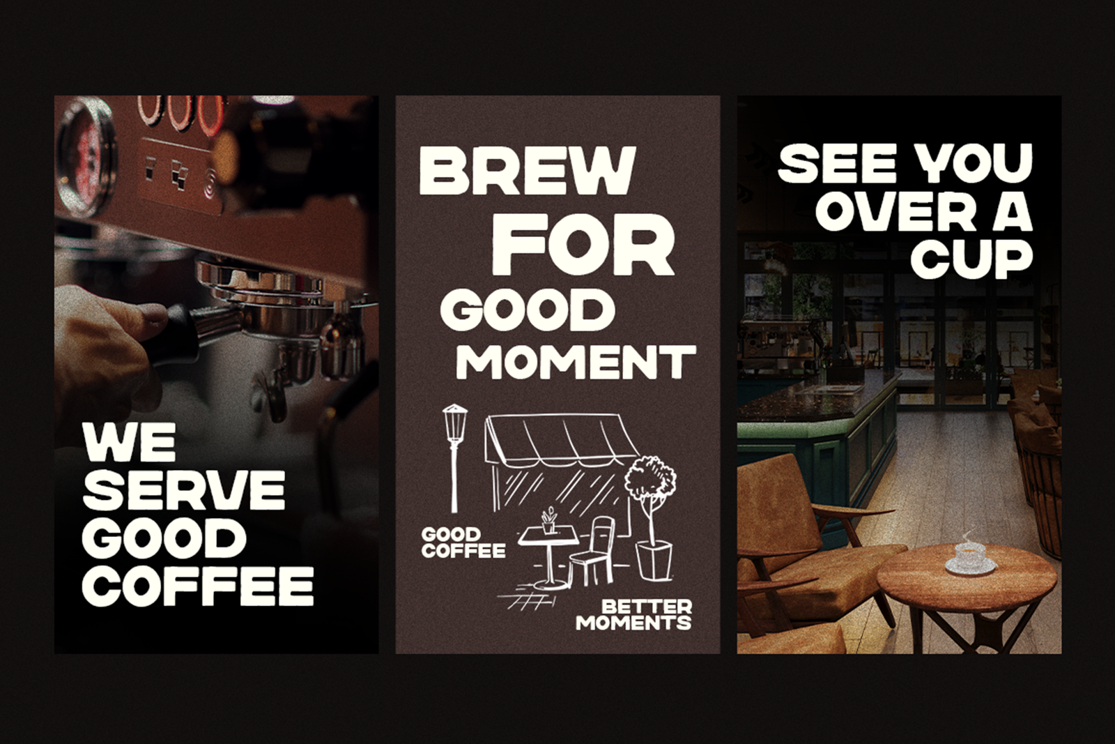 DAILY BREW Font coffee shop branding design