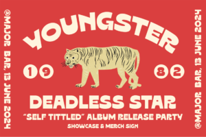 OAKLA Font showcase and merch sign
