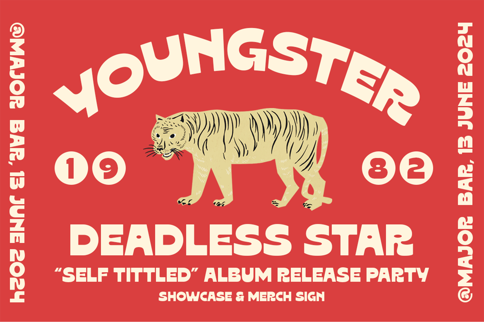 OAKLA Font showcase and merch sign
