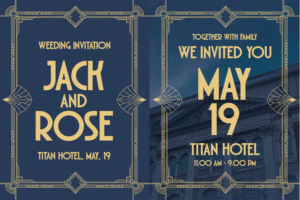 DECORT Font elegant wedding invitation