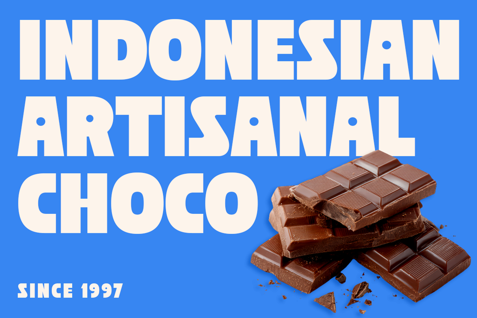 MAERO Font Indonesian chocolate packaging