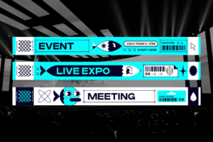 Bergo Font event wristband and conference pass design
