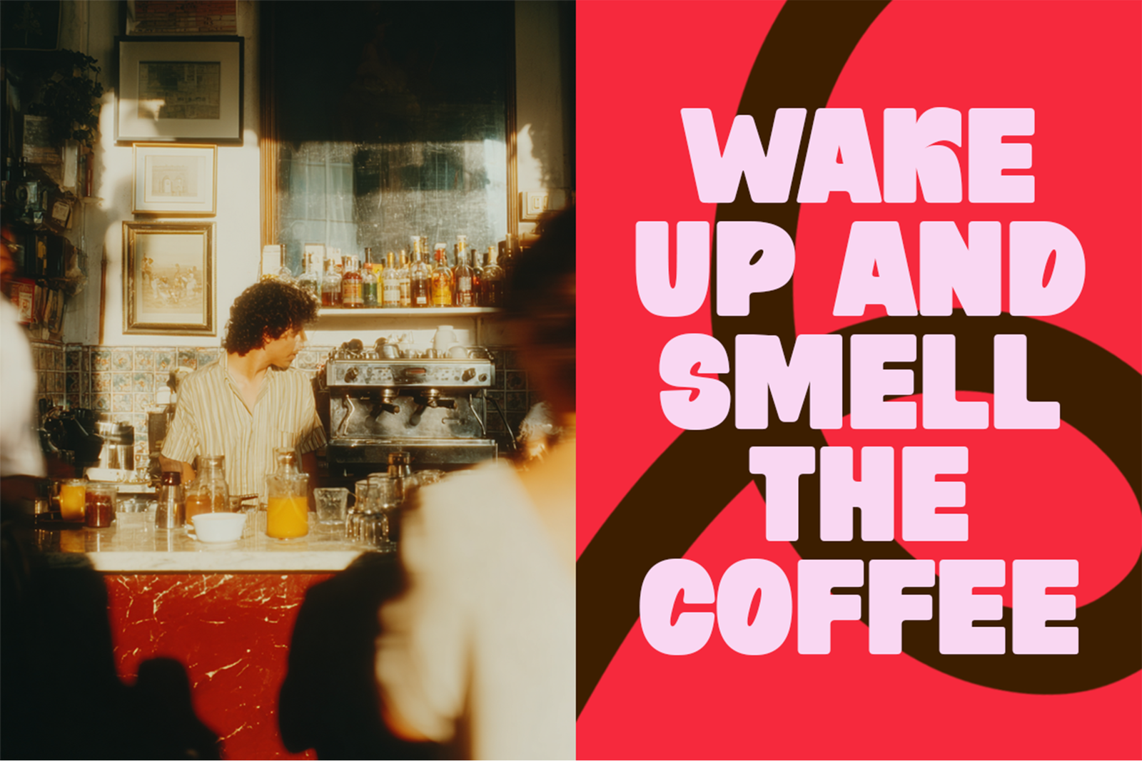 BEARO Font coffee shop promotional design