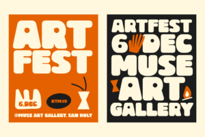 BIDUA Font art festival poster design