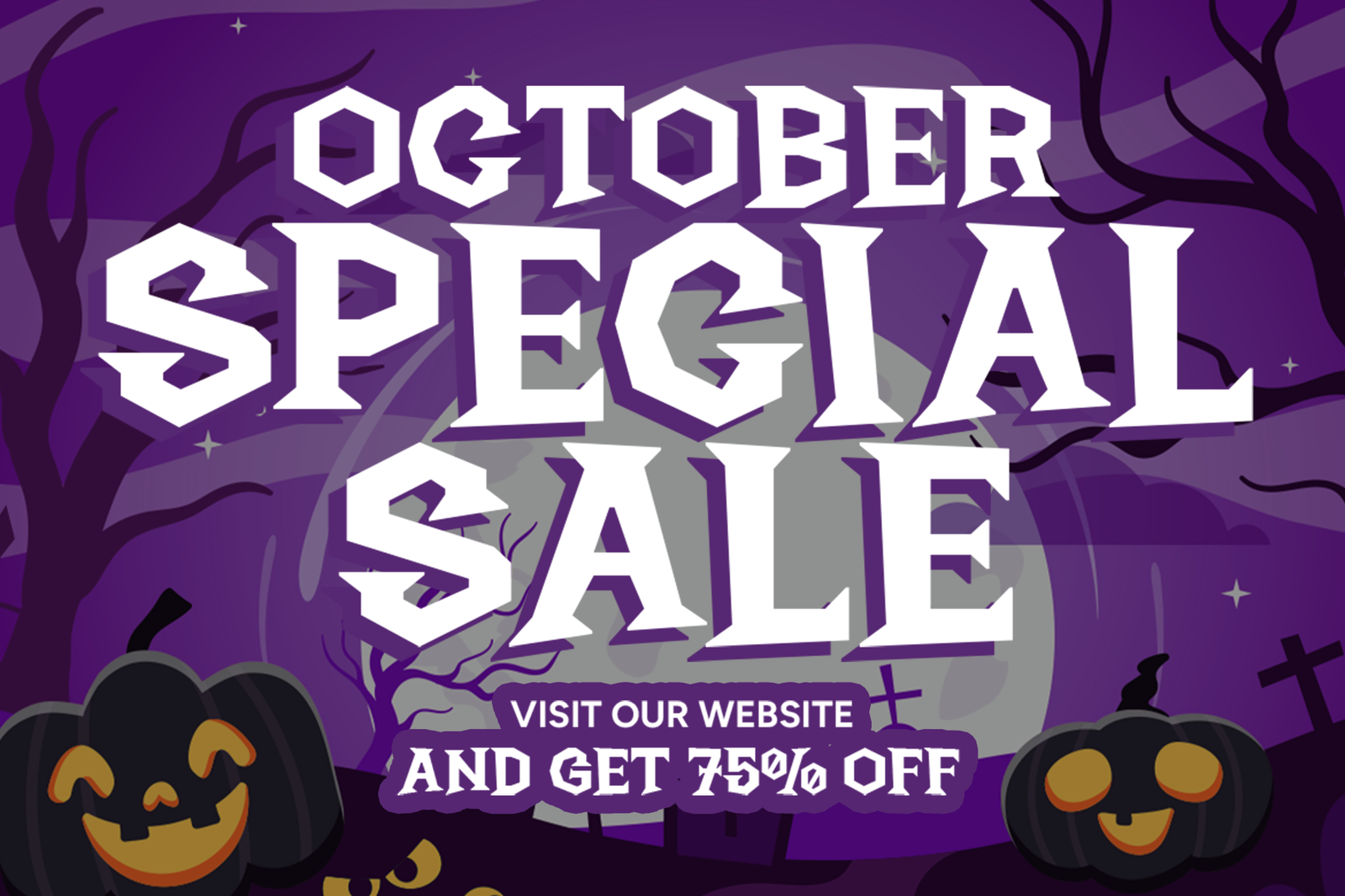 Wicked Night Font October Special Sale Halloween banner