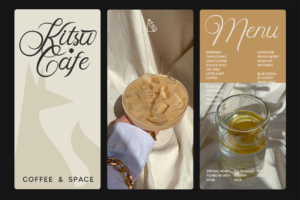 Skipten Font café menu and beverage branding mockup