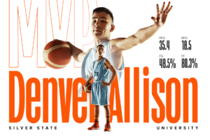 Hornset Font basketball athlete promotional poster