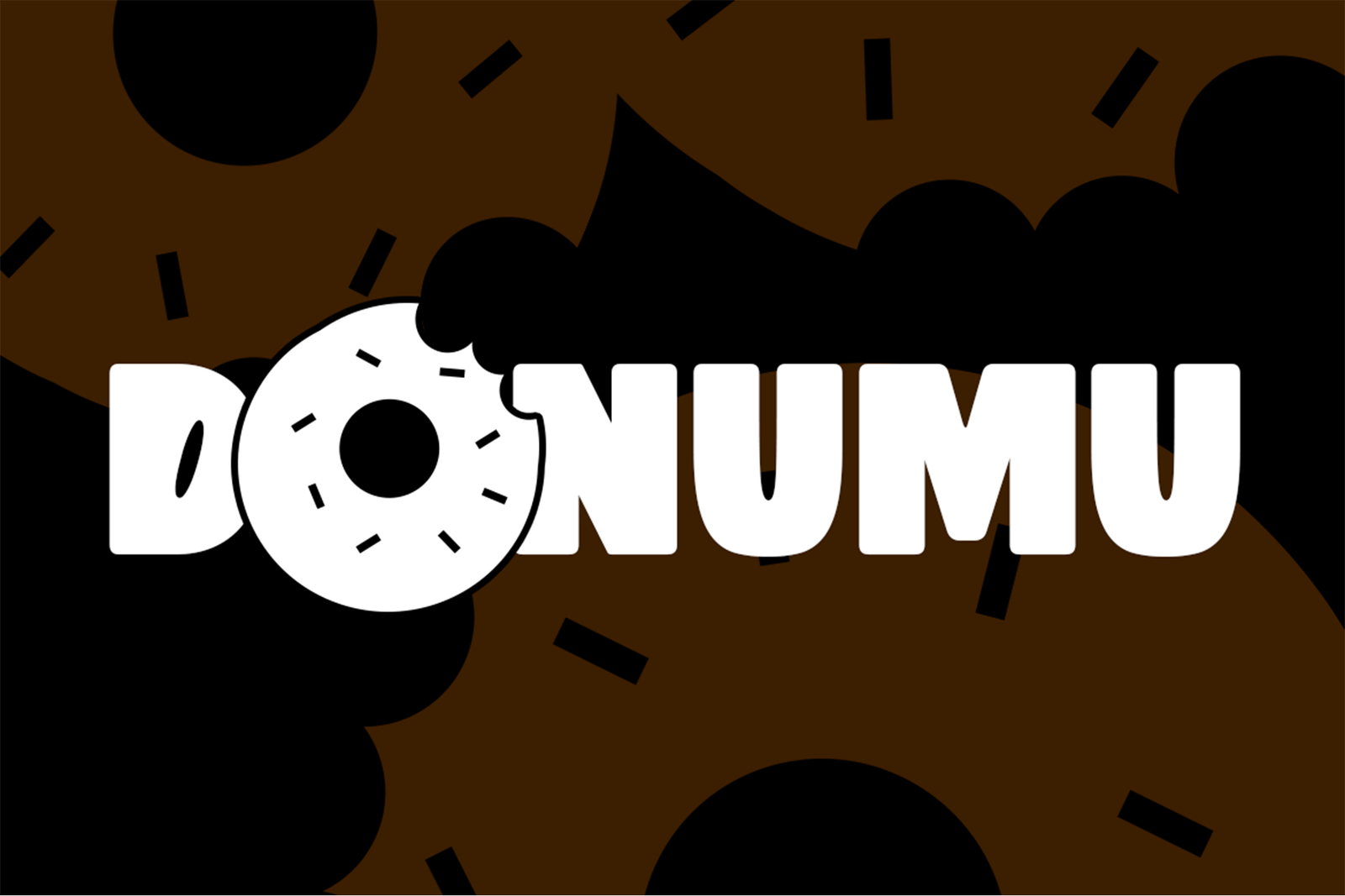 BEARO Font cartoon donut logo design