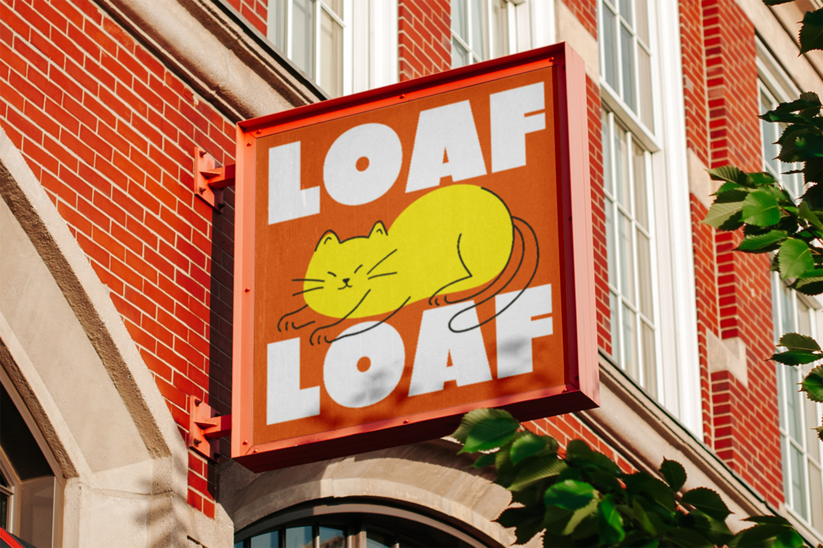 Swedis Font retro storefront sign mockup