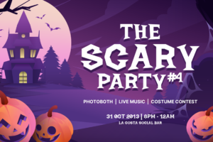 Wicked Night Font The Scary Party Halloween event poster