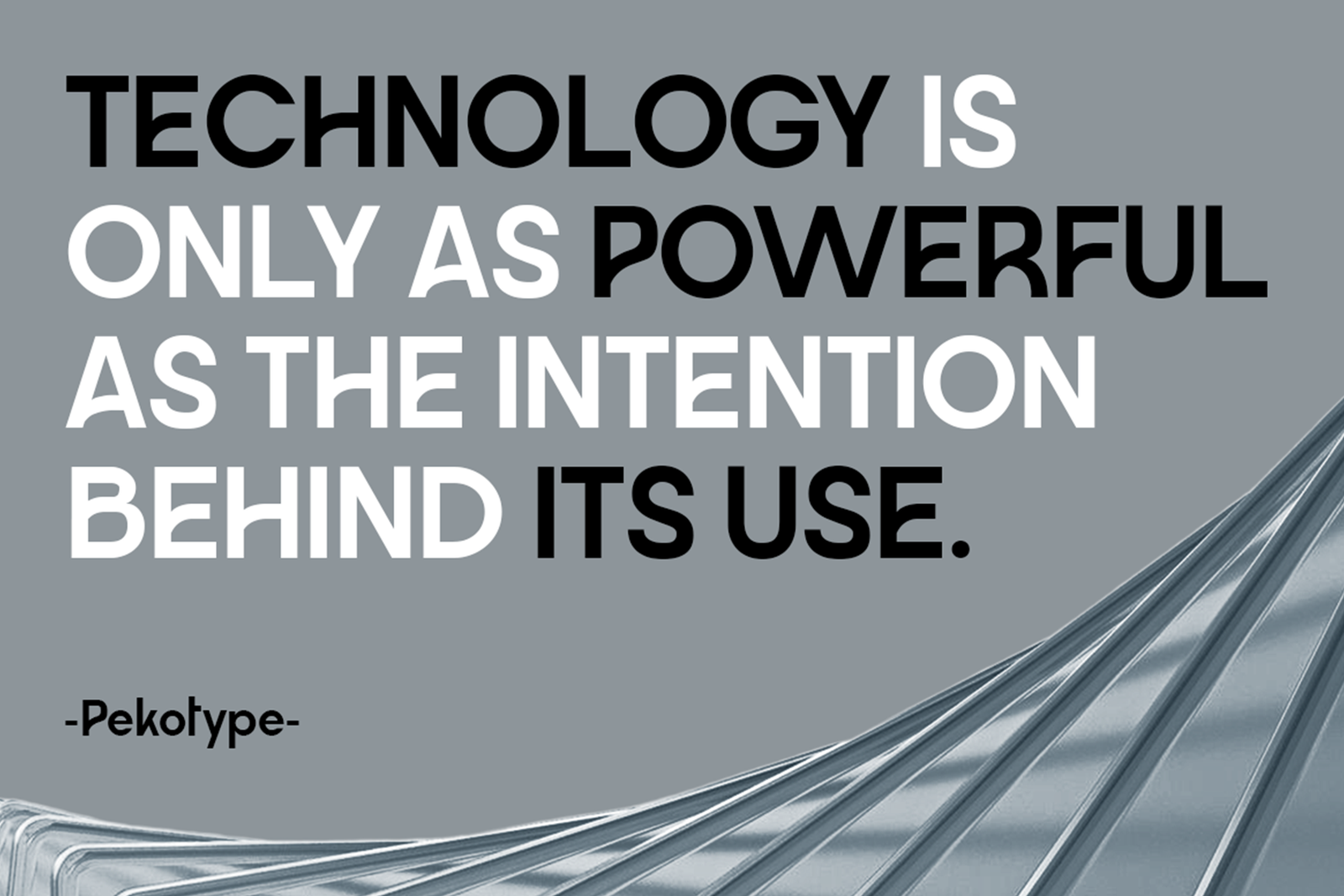 VIREON technology innovation typography quote artwork
