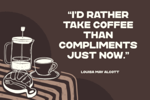 DAILY BREW Font coffee quote poster