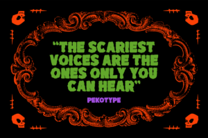 WITCH BLADE Font spooky quote typography