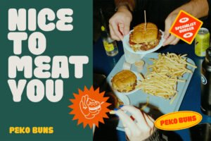 Spicy Pickle Font Nice to Meat You fast food promotion