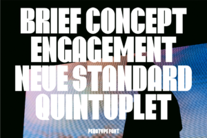Viltrum bold condensed typography quote specimen