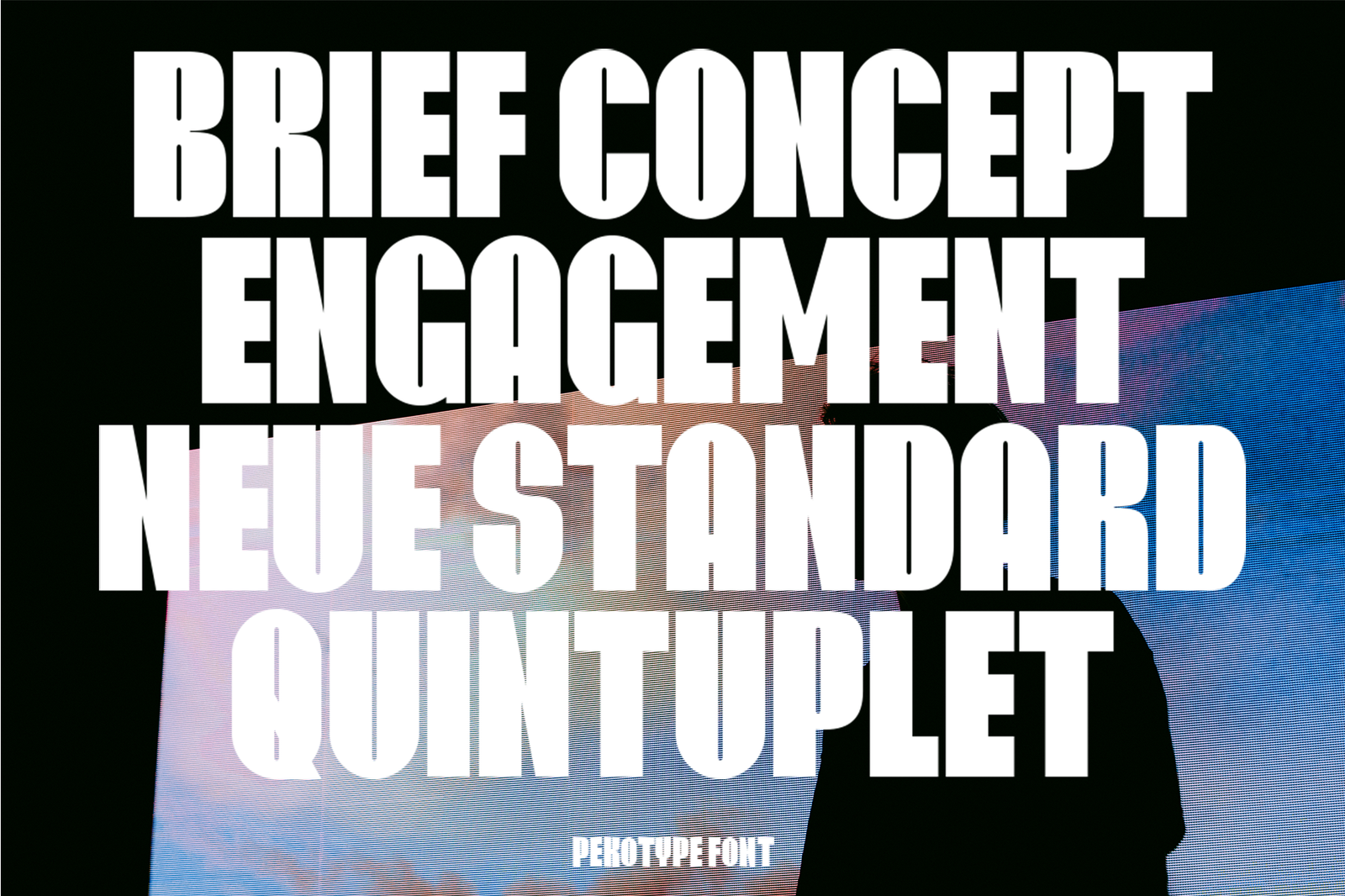 Viltrum bold condensed typography quote specimen