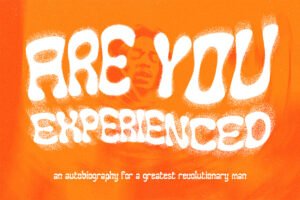 Funky Winky Font psychedelic music poster design