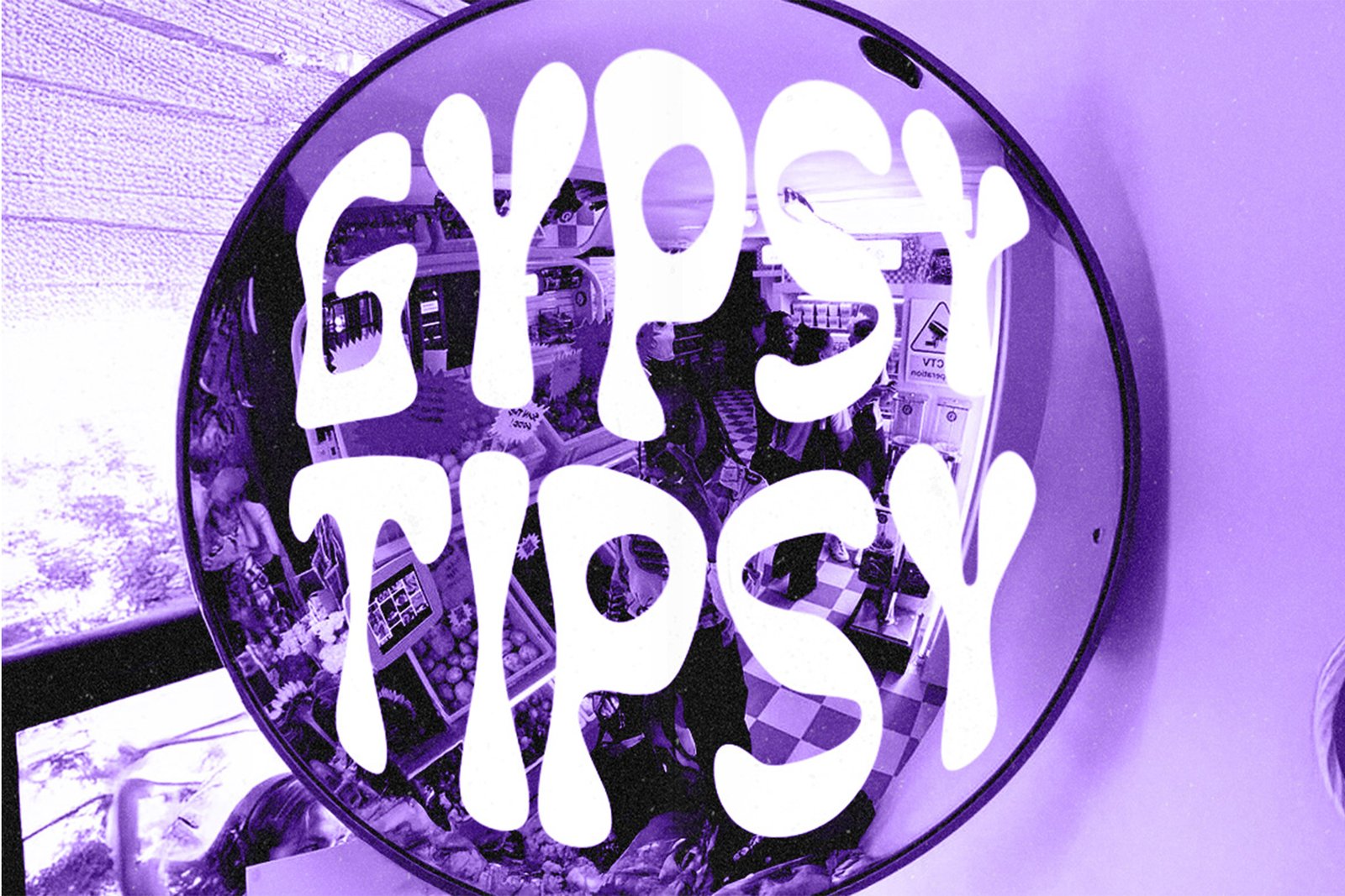 Funky Winky Font psychedelic reflective sphere artwork