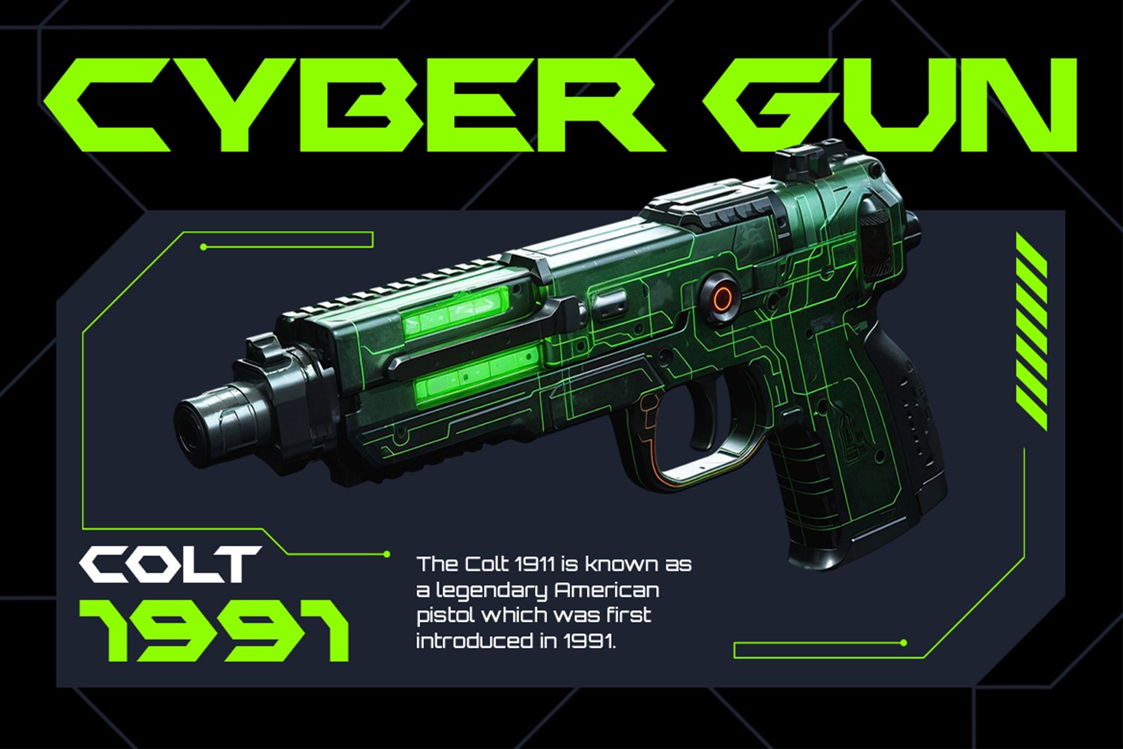 Halford Font futuristic gaming weapon graphic