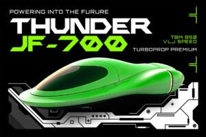 Halford Font futuristic vehicle advertising concept