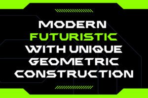 Halford Font modern techno typography presentation